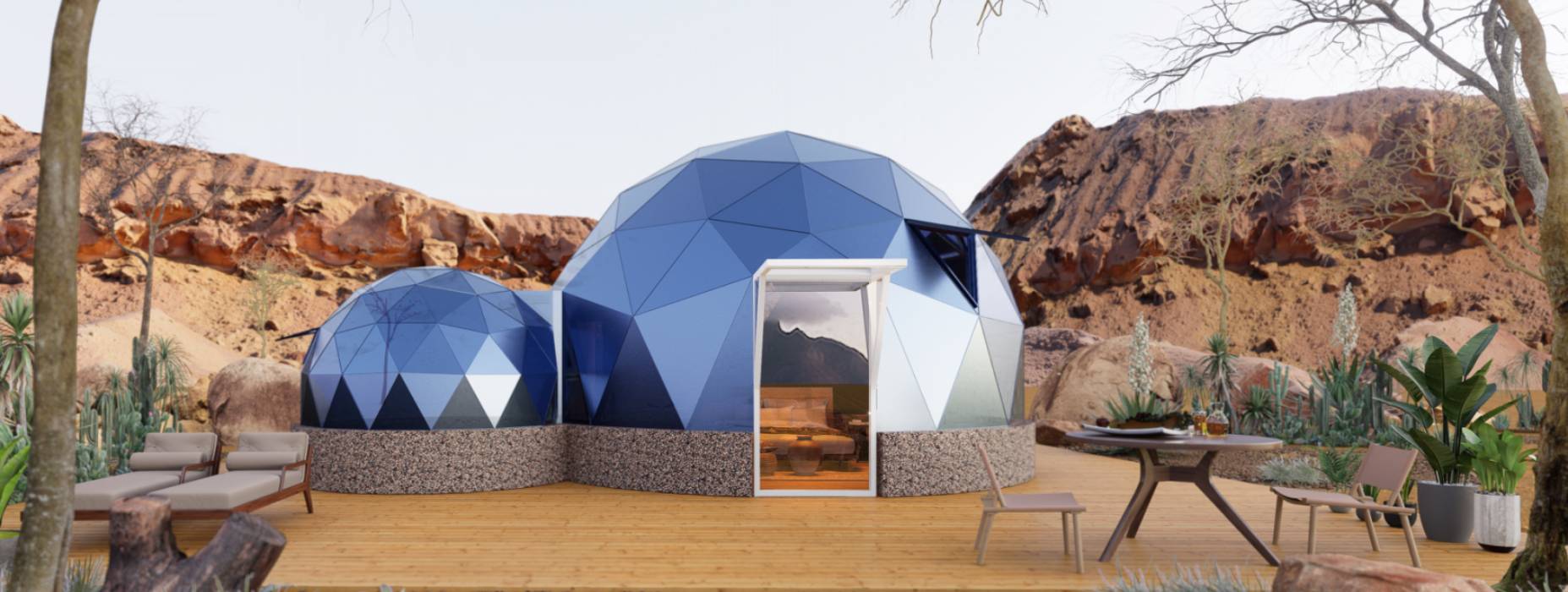 常山县球形智能光伏玻璃星空房